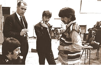 The Beatles with producer George Martin - 1967
